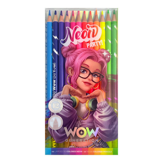 WOW Generation 12 Color Pencils Set - Neon Party