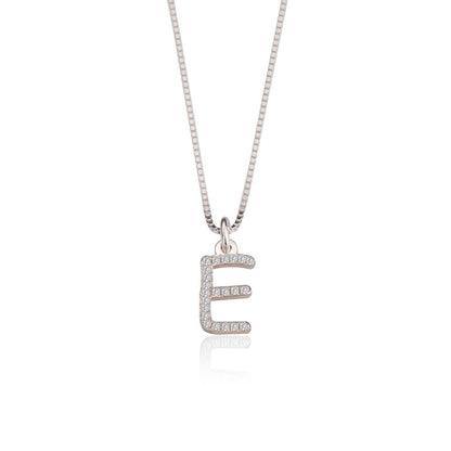 Alphabet Zirconia Necklace