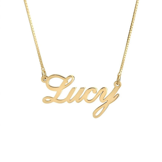 Stylish Font Horizontal Name Necklace