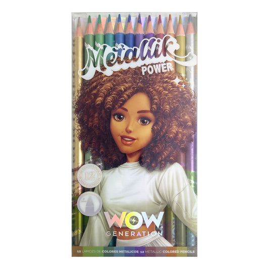 WOW Generation 12 Color Pencils Set - Metallik Power