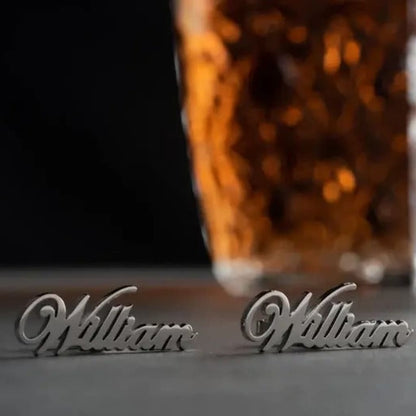 Personalized English Name Cufflinks