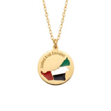 UAE Map Coin Necklace