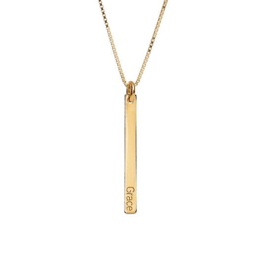 Dainty Vertical Bar Necklace