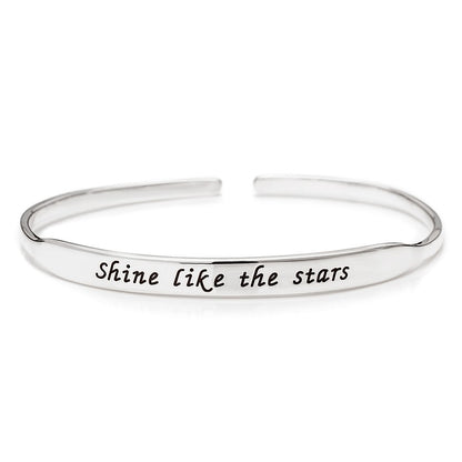 Inspirational Engraved Bangle