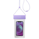 IPX8 Waterproof Phone Pouch - Triple-Sealed Design for 7-Inch Smartphones - Purple