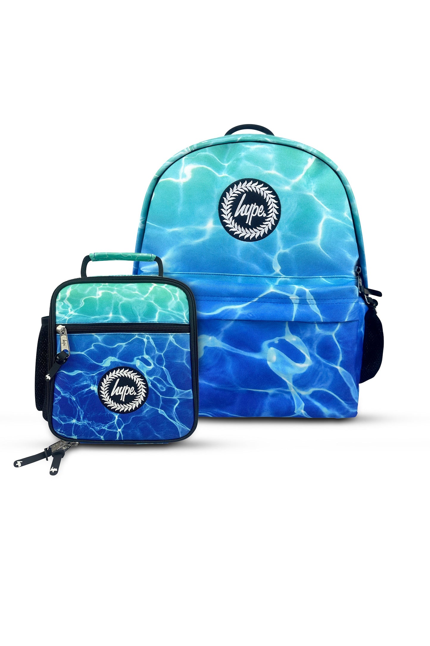 2-in-1 School Set - Blue Pool Fade Backpack & Lunch Bag