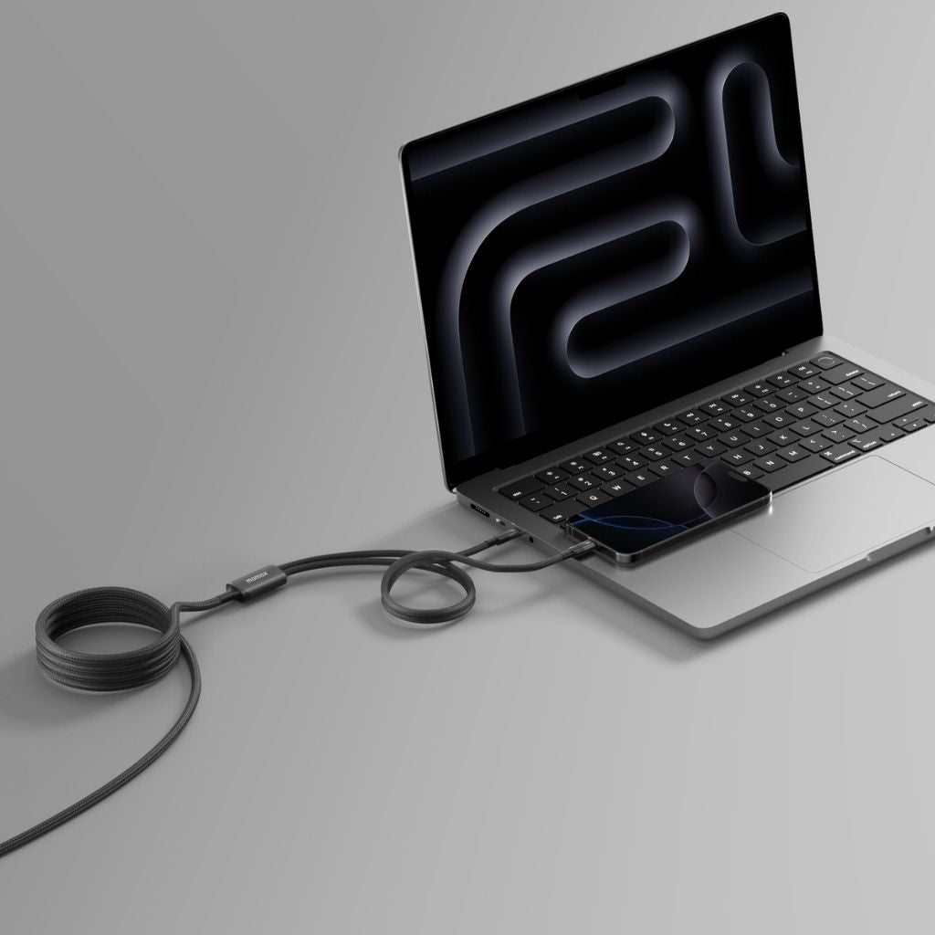 Momax Mag Link 100W USB-C To Dual USB-C Magnetic Cable 2M