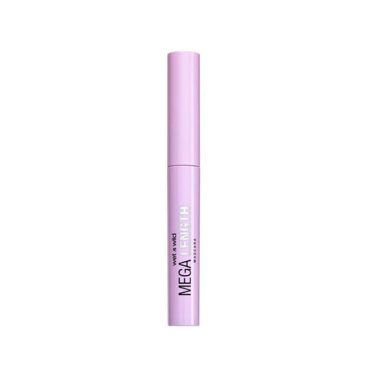 Pink mascara tube with 'Wet n Wild' branding on a white background