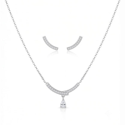 Aurora Crystal Necklace & Earrings Set