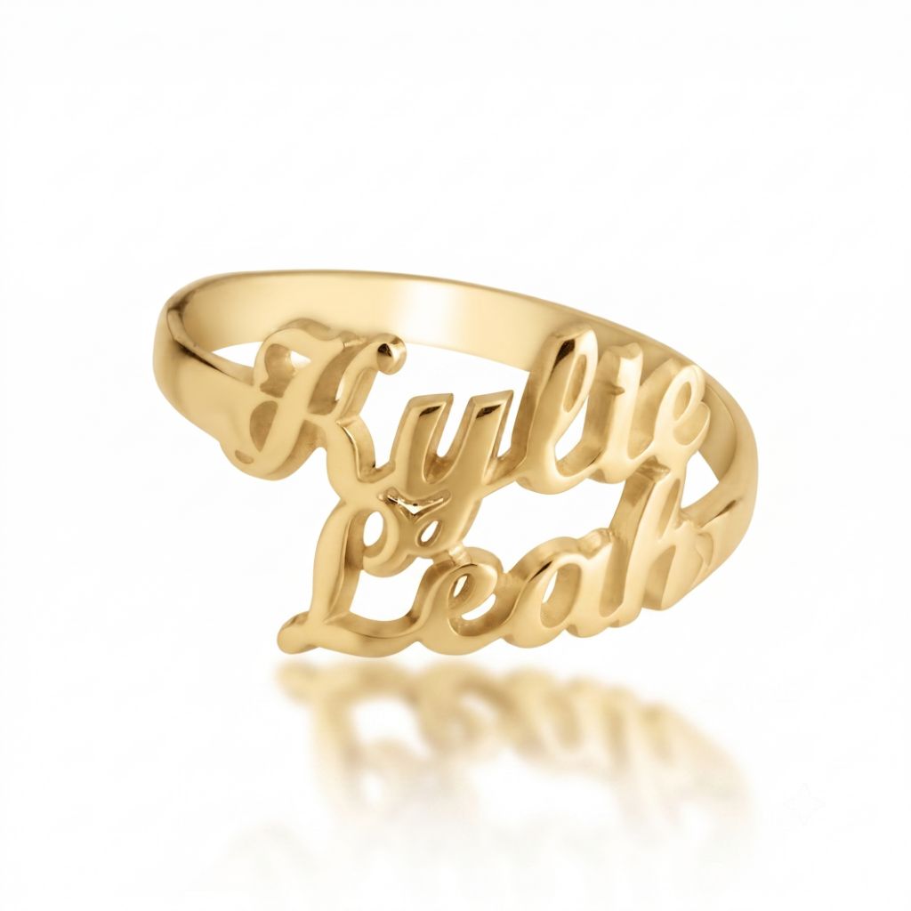 Classic Two Names Ring