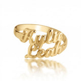 Classic Two Names Ring