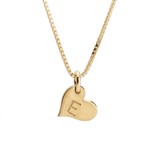 Heart Initial Necklace