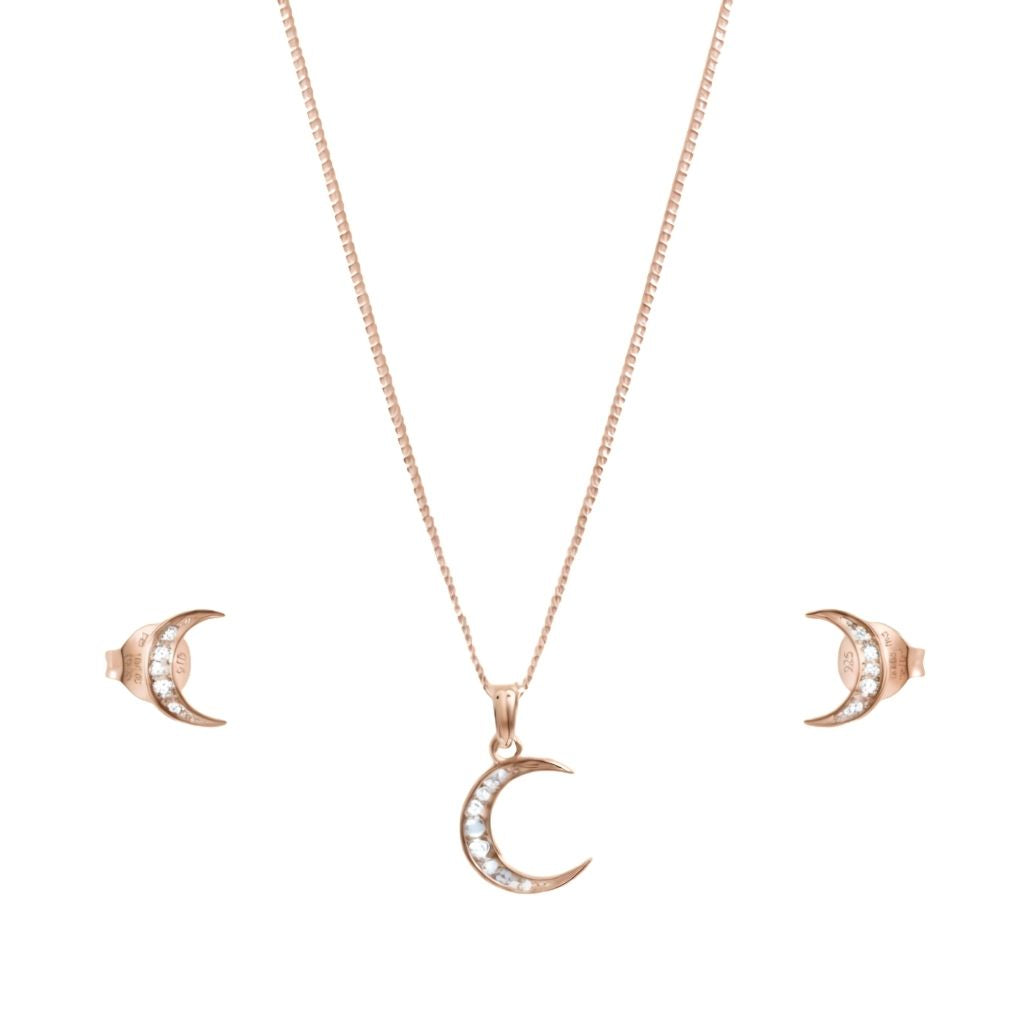 Zirconia Crescent Set