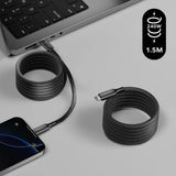 Momax Mag Link 240W USB-C To USB-C USB4 40 Gbps Magnetic Cable 1.5M