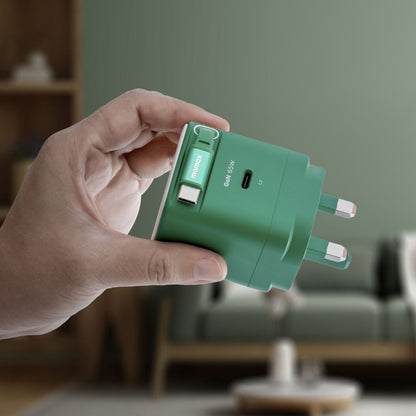 Momax 1-Charge 65W GaN 1-Port Charger With Built-In Usb-C Cable