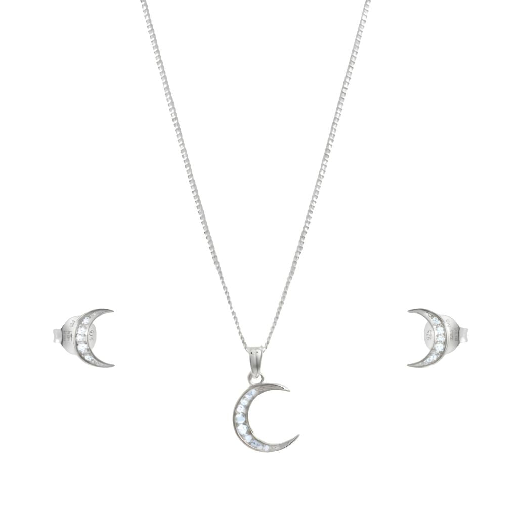 Zirconia Crescent Set