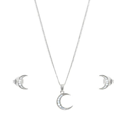 Zirconia Crescent Set