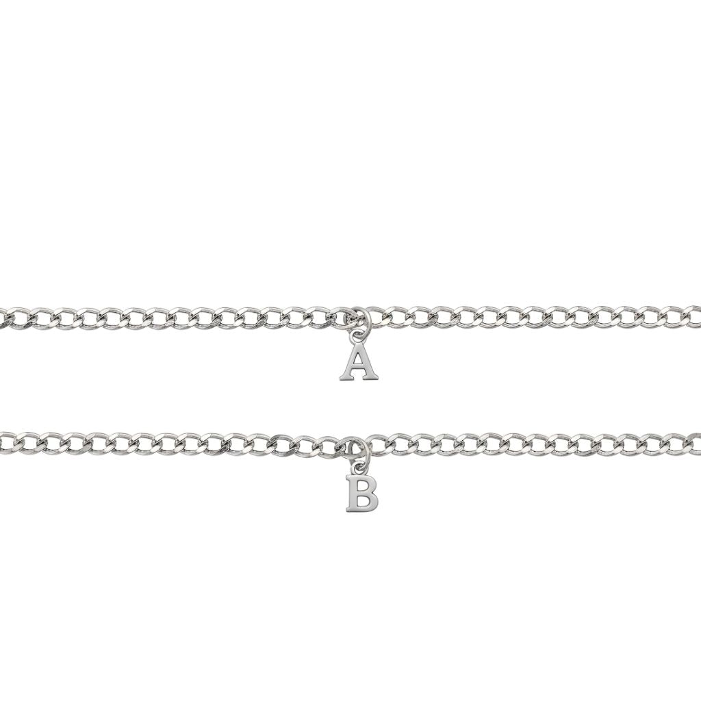 Personalized Initial Bracelet Duo Set