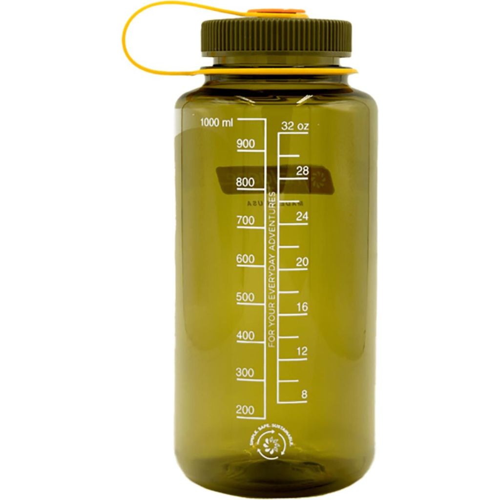 Nalgene Sustain Wide Mouth BPA-Free Leak-Proof Water Bottle - 32oz - Olive