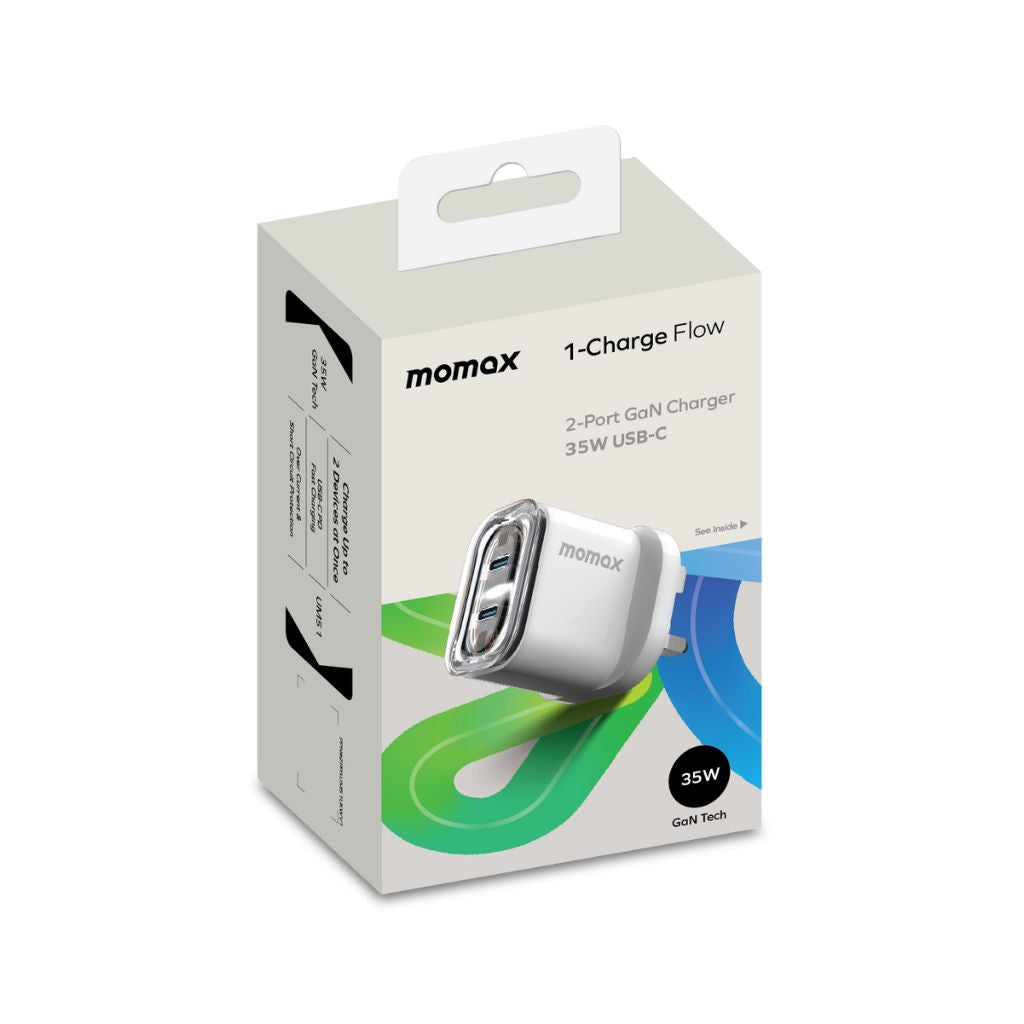 Momax - 2 Ports Wall Charger 35W