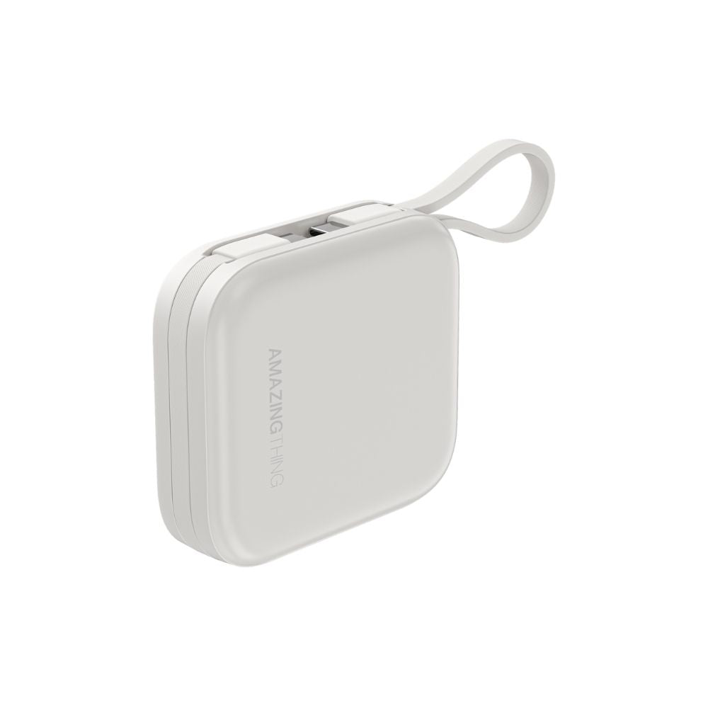 At Thunder Go 10000 mAh Power Bank With Built-In 2 Usb-C Cables