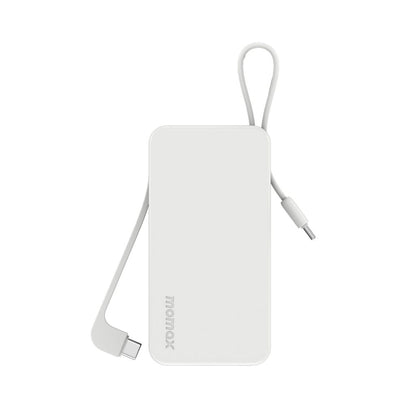 Momax 1-Power Vital+ 10000 mAh Power Bank With Dual Built In Usb-C Cable