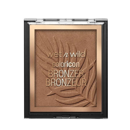 Wet n Wild bronzer with leaf design on a white background