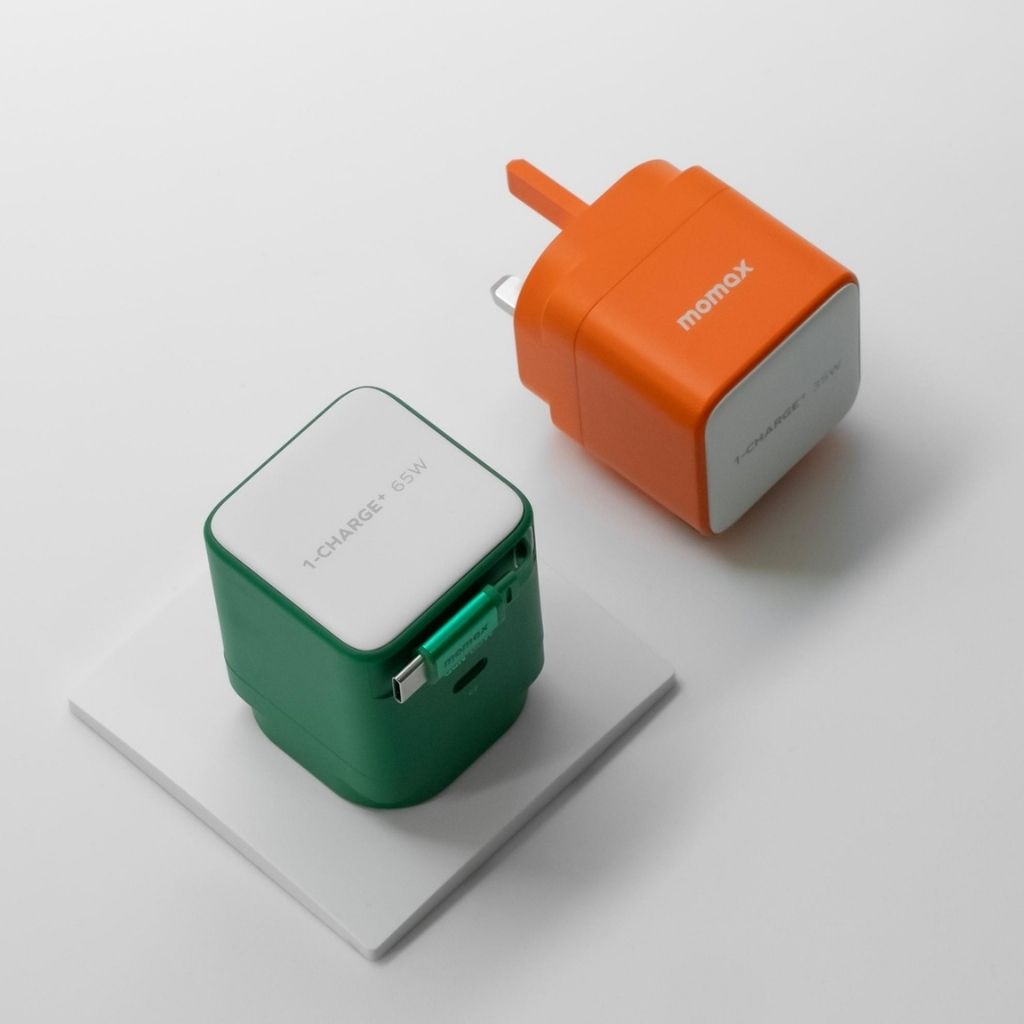 Momax 1-Charge 65W GaN 1-Port Charger With Built-In Usb-C Cable