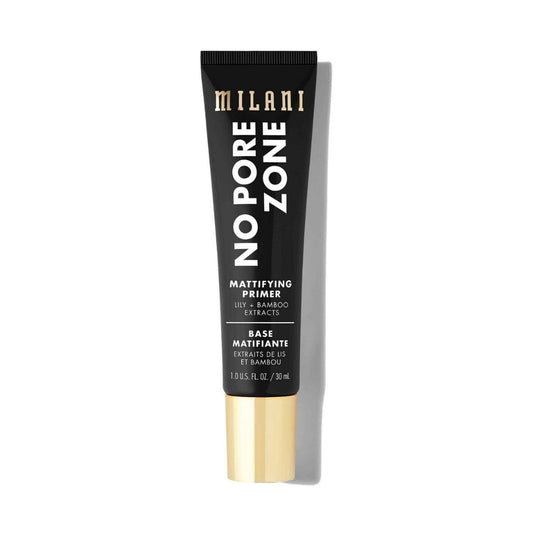 MILANI No Pore Zone mattifying primer tube on a white background