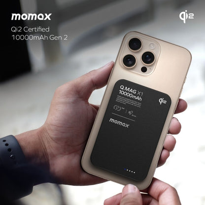 Momax Q.Mag X1 Qi2 10000 mAh Gen2 15W Magsafe Wireless Power Bank