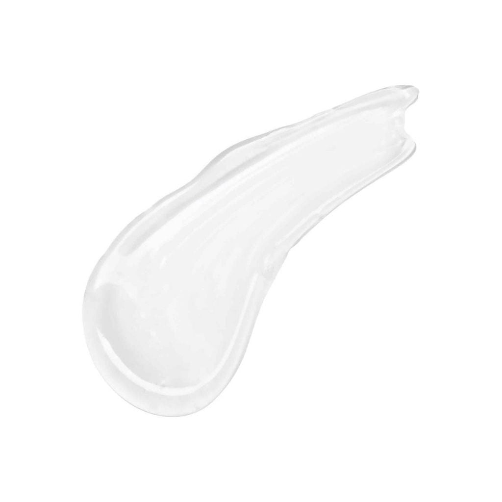 Clear gel-like product on a white background