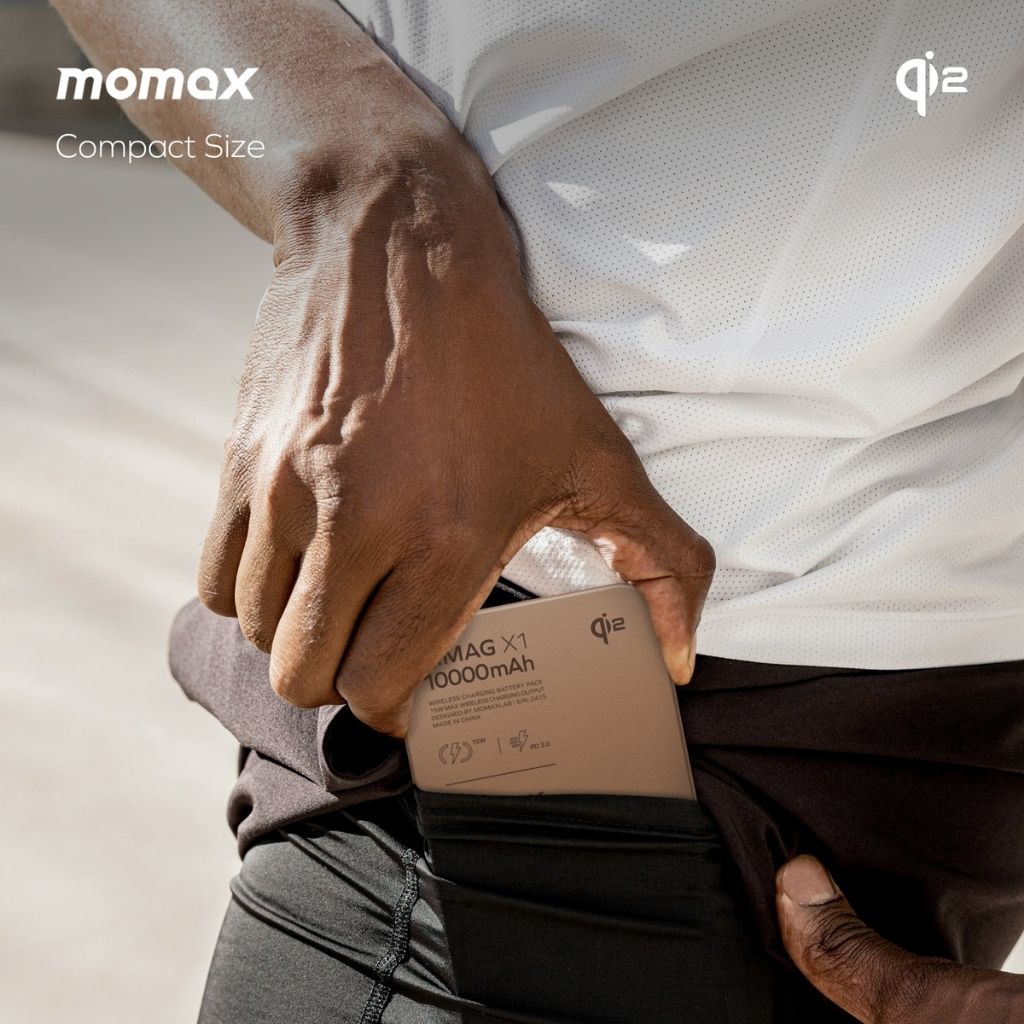Momax Q.Mag X1 Qi2 10000 mAh Gen2 15W Magsafe Wireless Power Bank