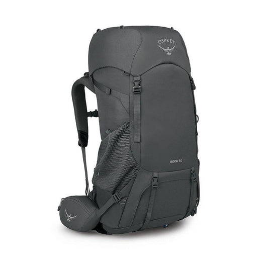 Gray Osprey backpack on a white background
