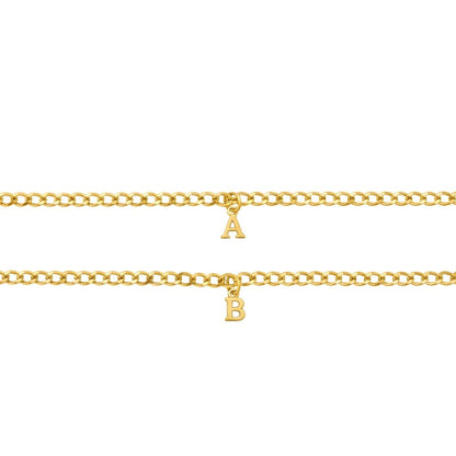 Personalized Initial Bracelet Duo Set