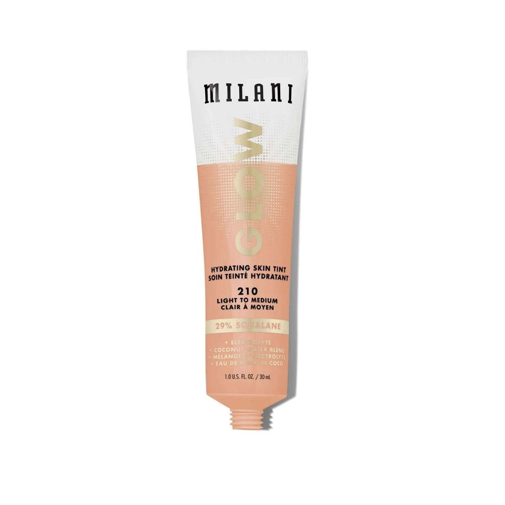 Milani hydrating skin tint tube on a white background