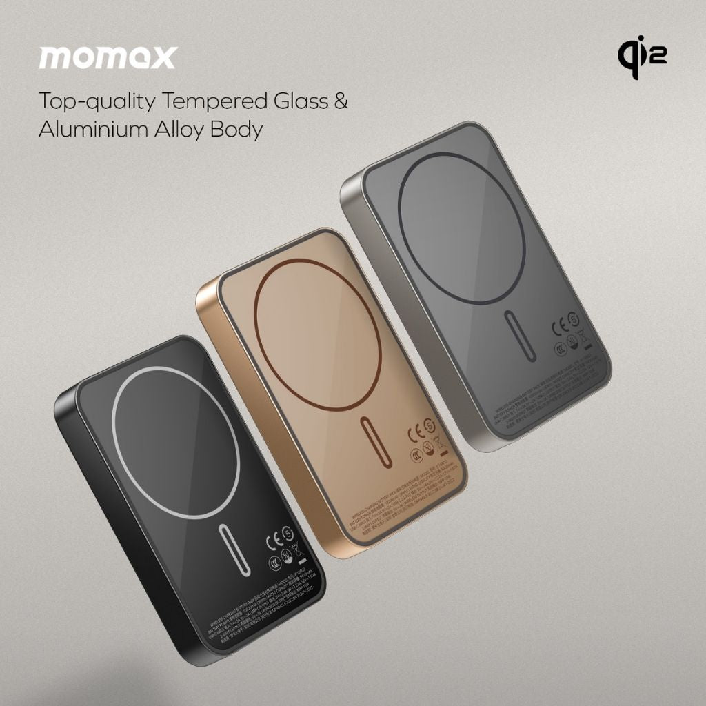Momax Q.Mag X1 Qi2 10000 mAh Gen2 15W Magsafe Wireless Power Bank