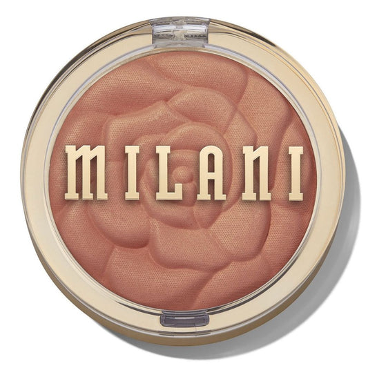 Milani blush compact on a white background