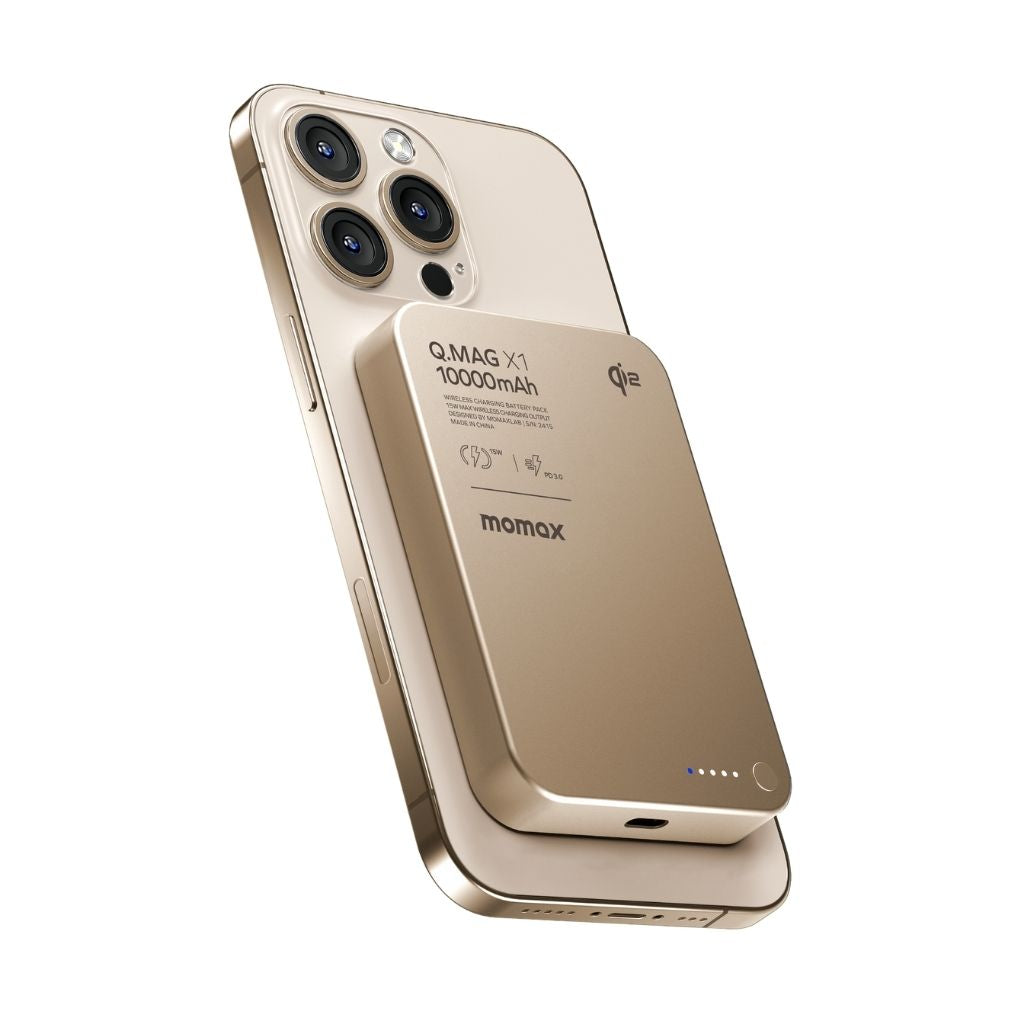 Momax Q.Mag X1 Qi2 10000 mAh Gen2 15W Magsafe Wireless Power Bank