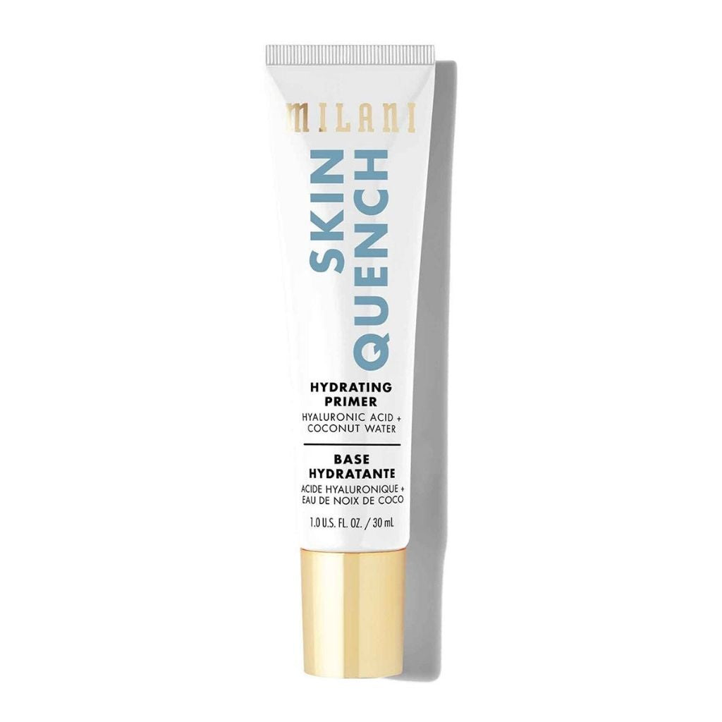 Milani Skin Quench Hydrating Primer tube on a white background