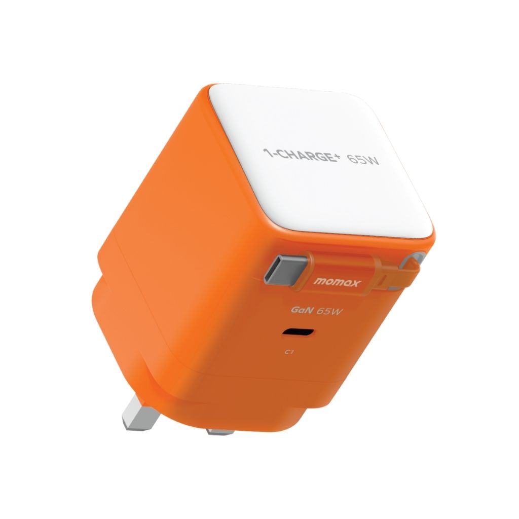Momax 1-Charge 65W GaN 1-Port Charger With Built-In Usb-C Cable