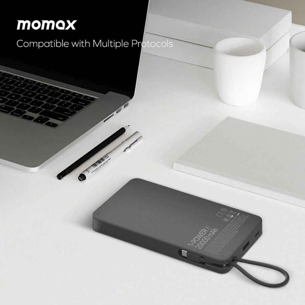 Momax Magnetic Wireless Power Bank 20000mAh with 35W USB-C Fast Charging