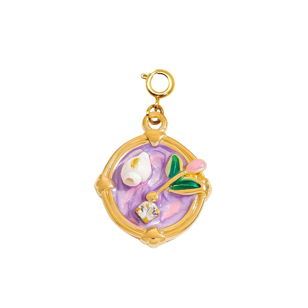 Purple Bloom Charm