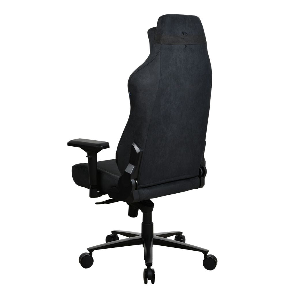 Black office chair on a white background