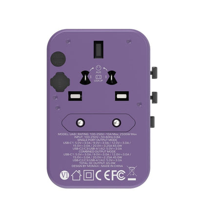 Momax 1World 65W GaN AC Travel Charger
