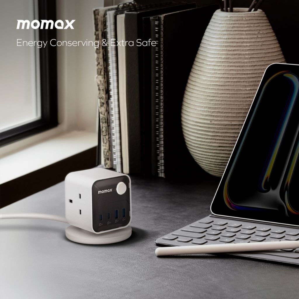 Momax 1-Charge Work Flow 3-Outlet Power Cube With USB