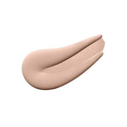 Beige makeup swatch on a white background