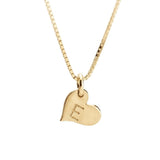 Heart Initial Necklace