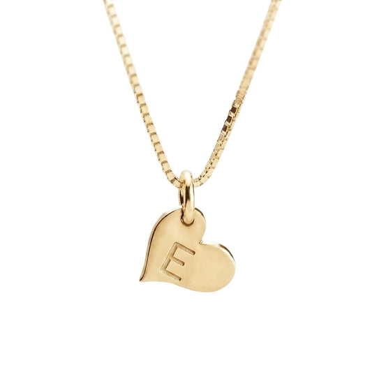 Heart Initial Necklace