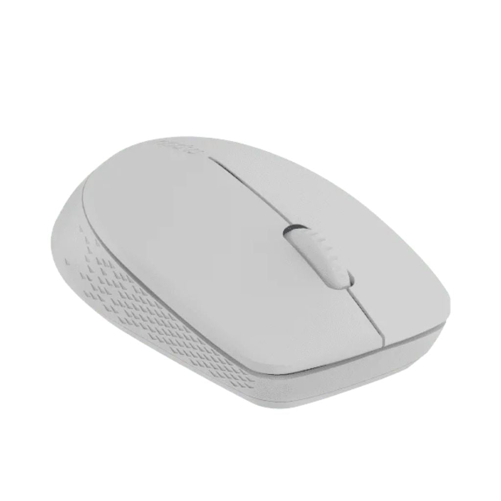 White computer mouse on a white background