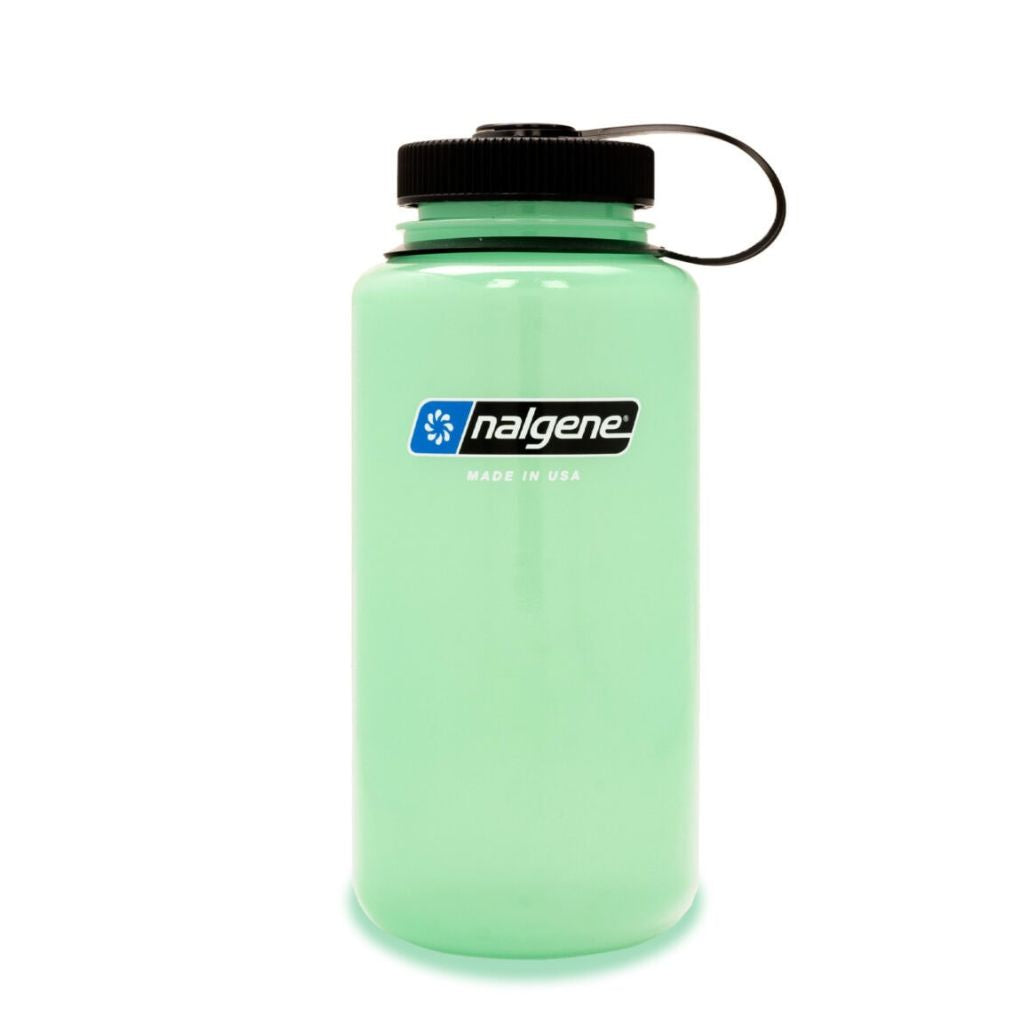 Nalgene Sustain Wide Mouth BPA-Free Leak-Proof Water Bottle - 32oz - Glow Green